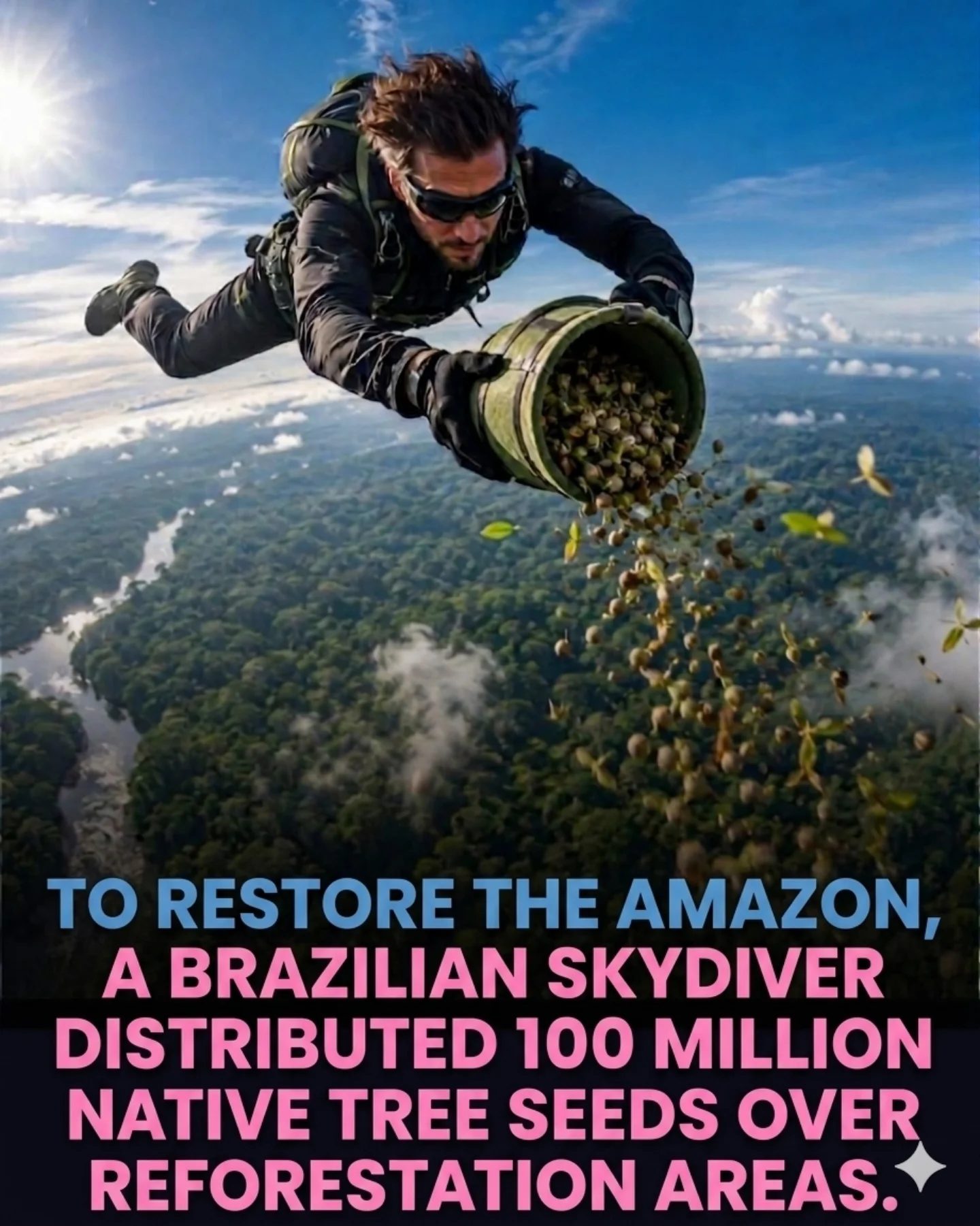 Aerial Planting: Skydiver Replants 100 Million Trees in Amazon