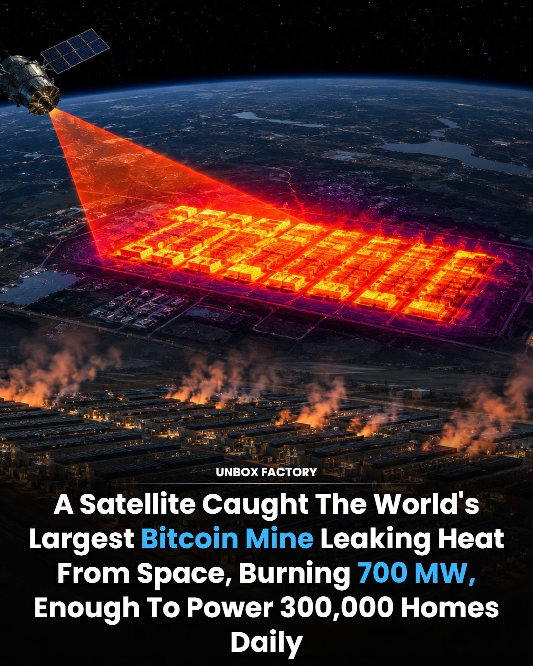 World's Largest Bitcoin Mine Consumes 700 MW of Power