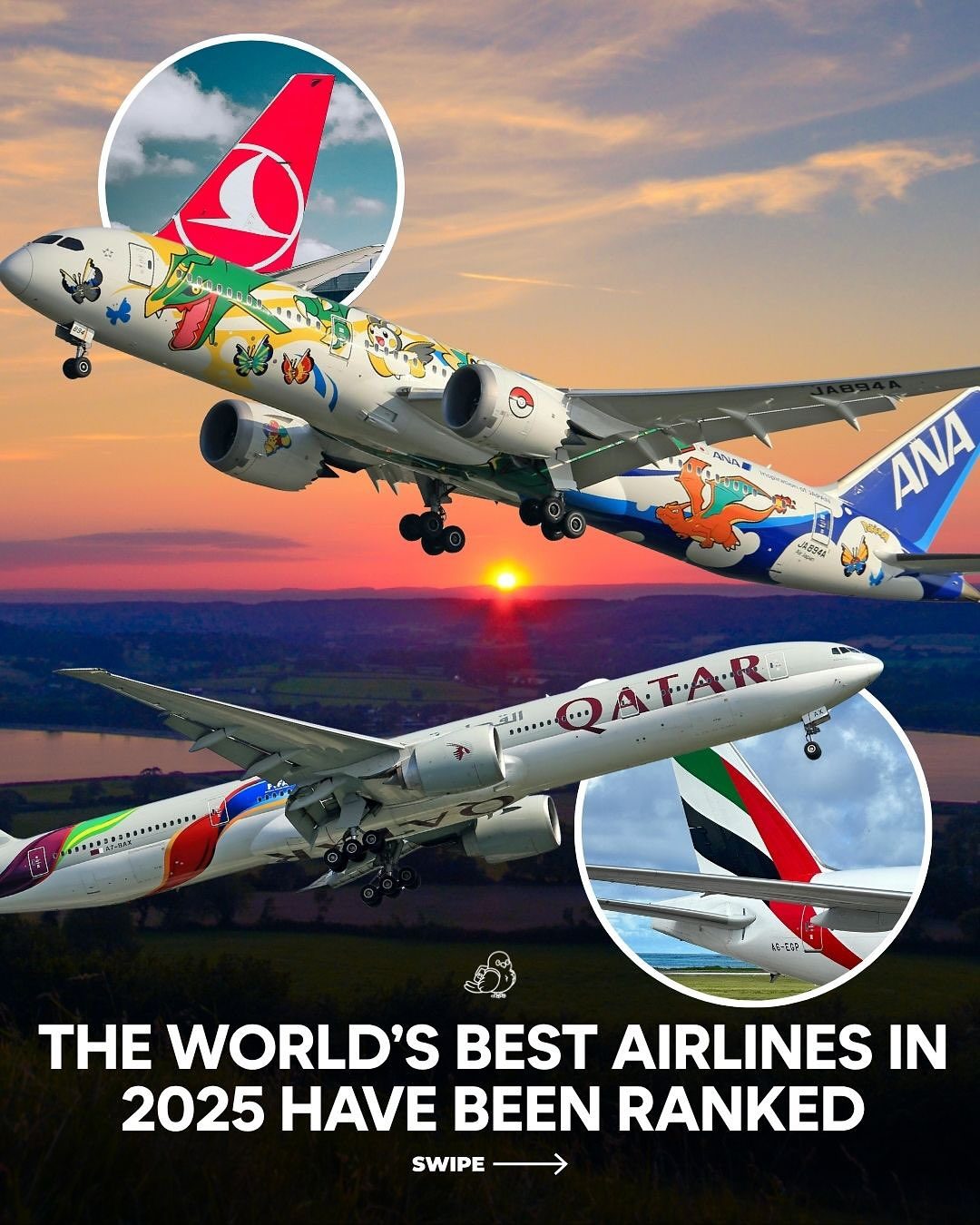 2025's Top Airlines Ranked: Qatar Airways Leads, ANA Shines