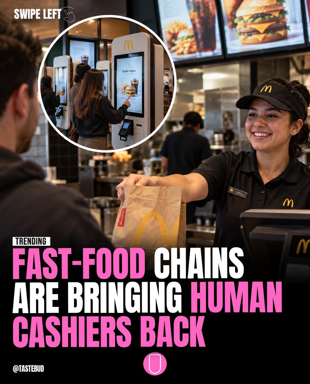 Fast Food Chains Bring Back Human Cashiers