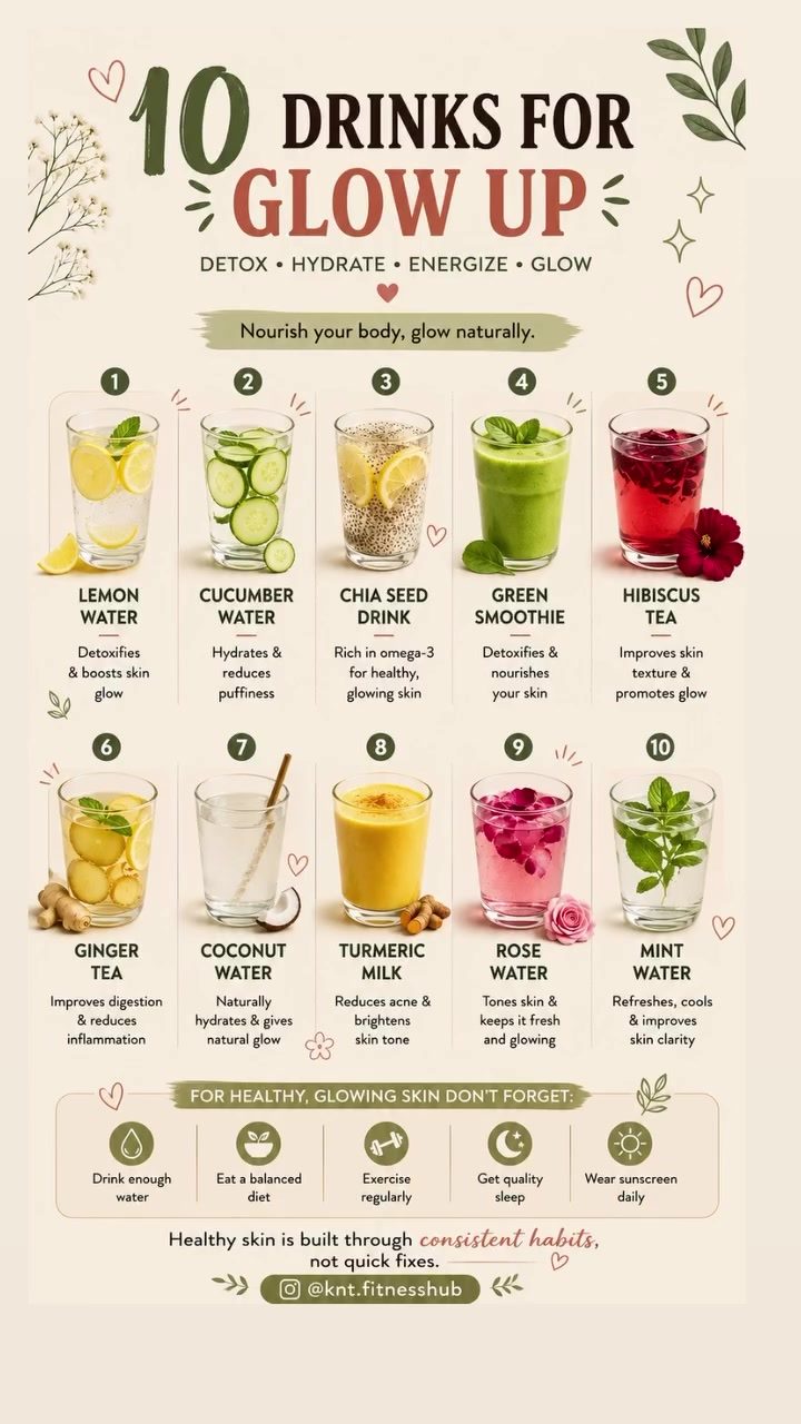 10 Drinks for Glowing Skin