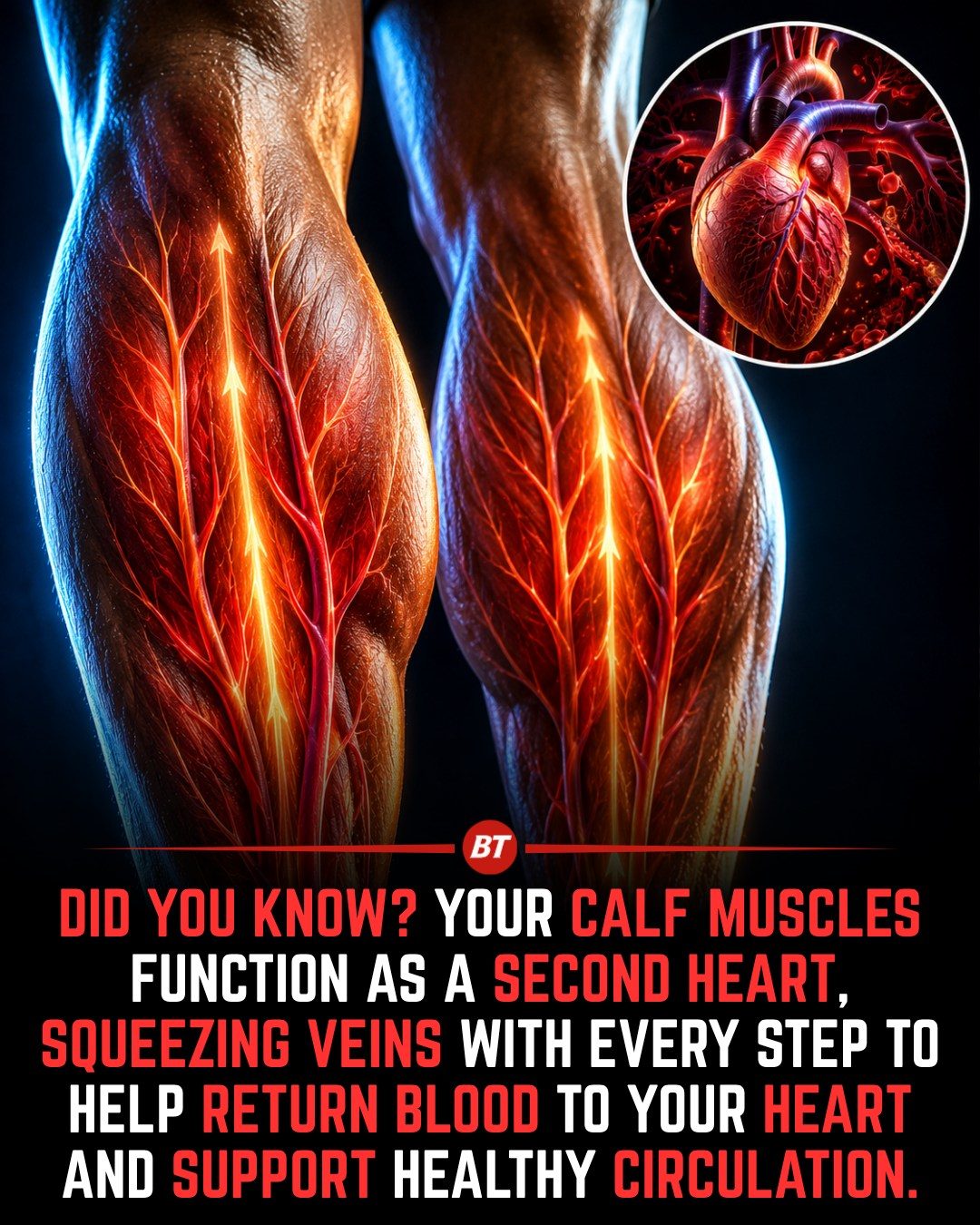 How Calf Muscles Act as Your "Second Heart