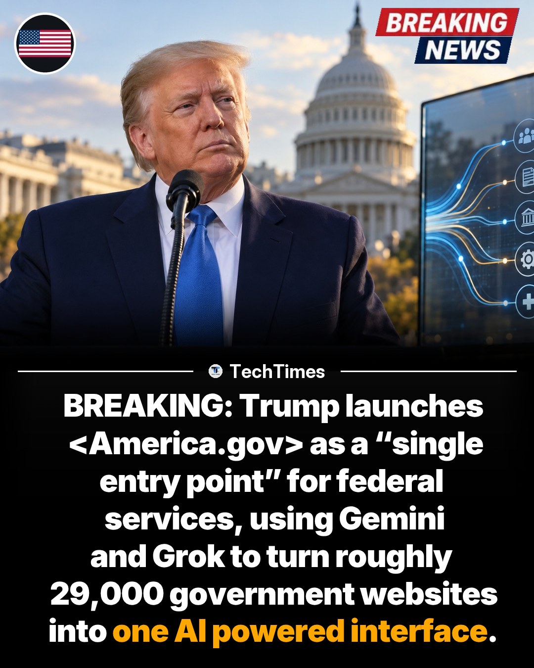 Trump's AI Interface: America.gov for Federal Services