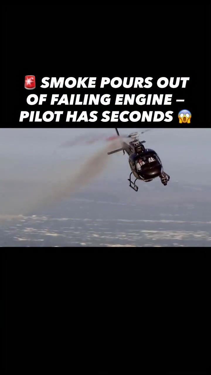 Helicopter Engine Failure: Pilot's Urgent Response to Smoke