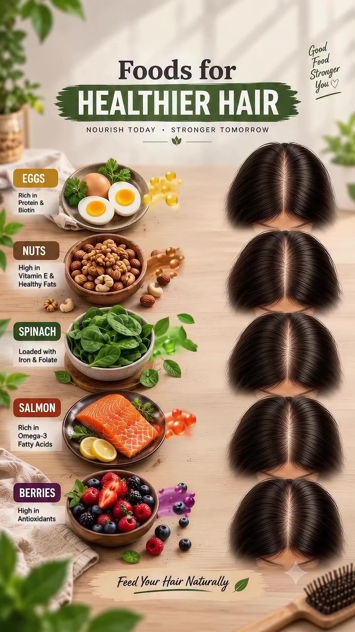 Foods for Healthier Hair: Top Nutrients