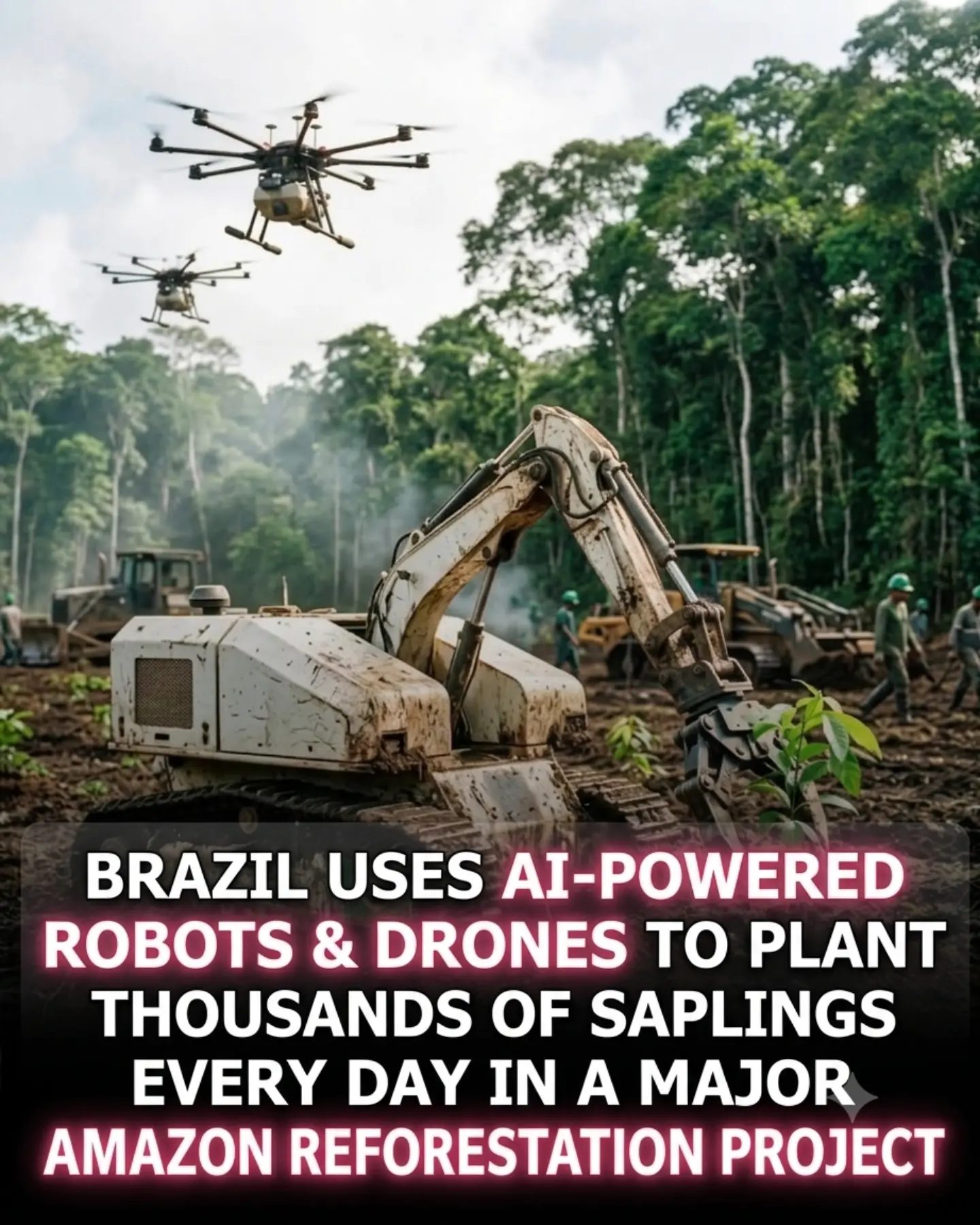 Brazil's High-Tech Reforestation: Robots & Drones in Action