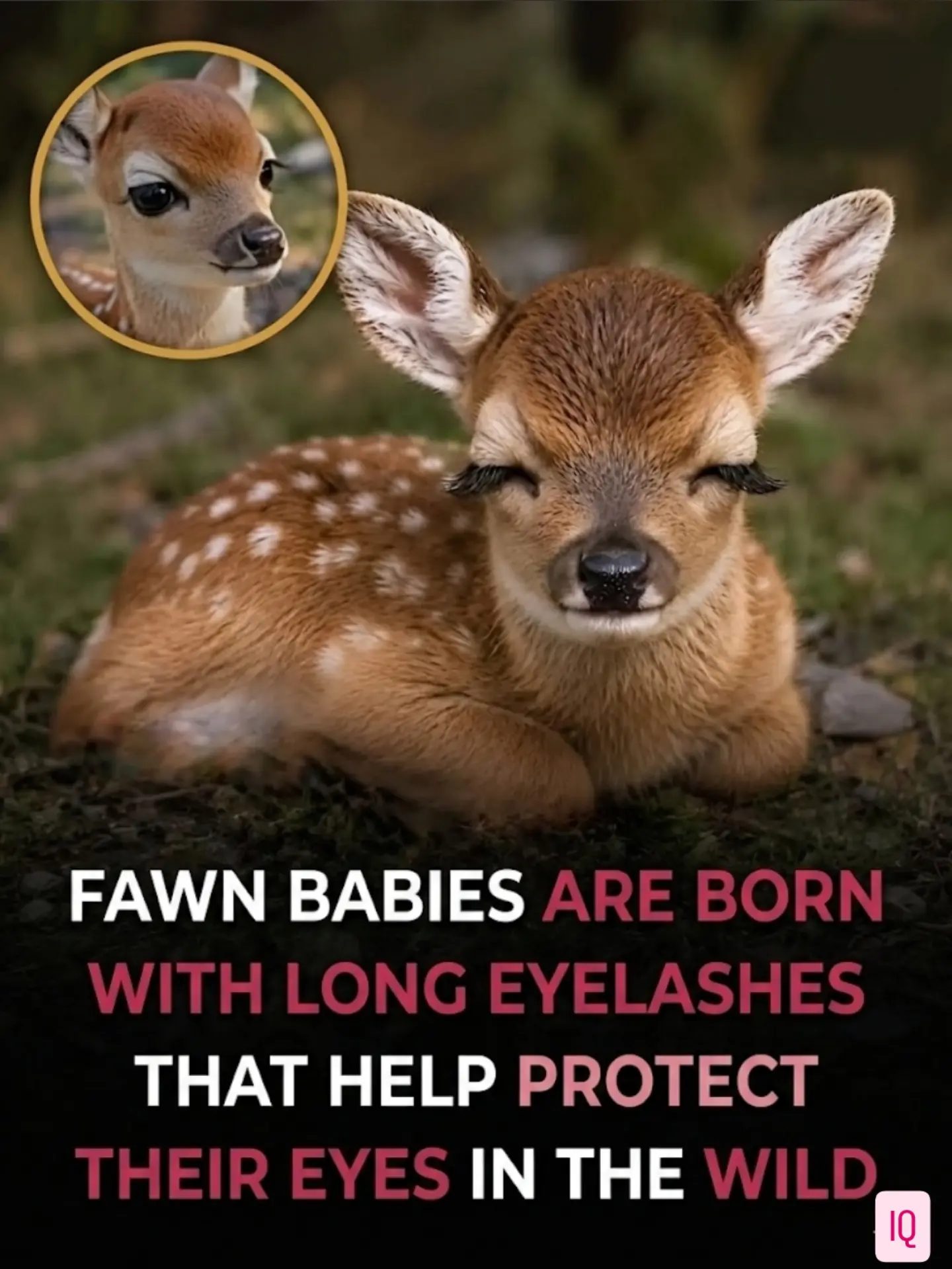 Fawns' Long Eyelashes: Nature's Protection for Newborns