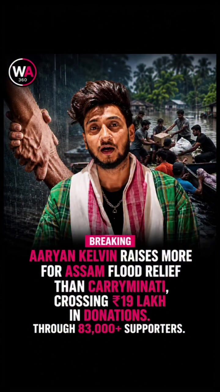 Aaryan Kelvin's Assam Flood Relief Effort Raises ₹19 Lakh