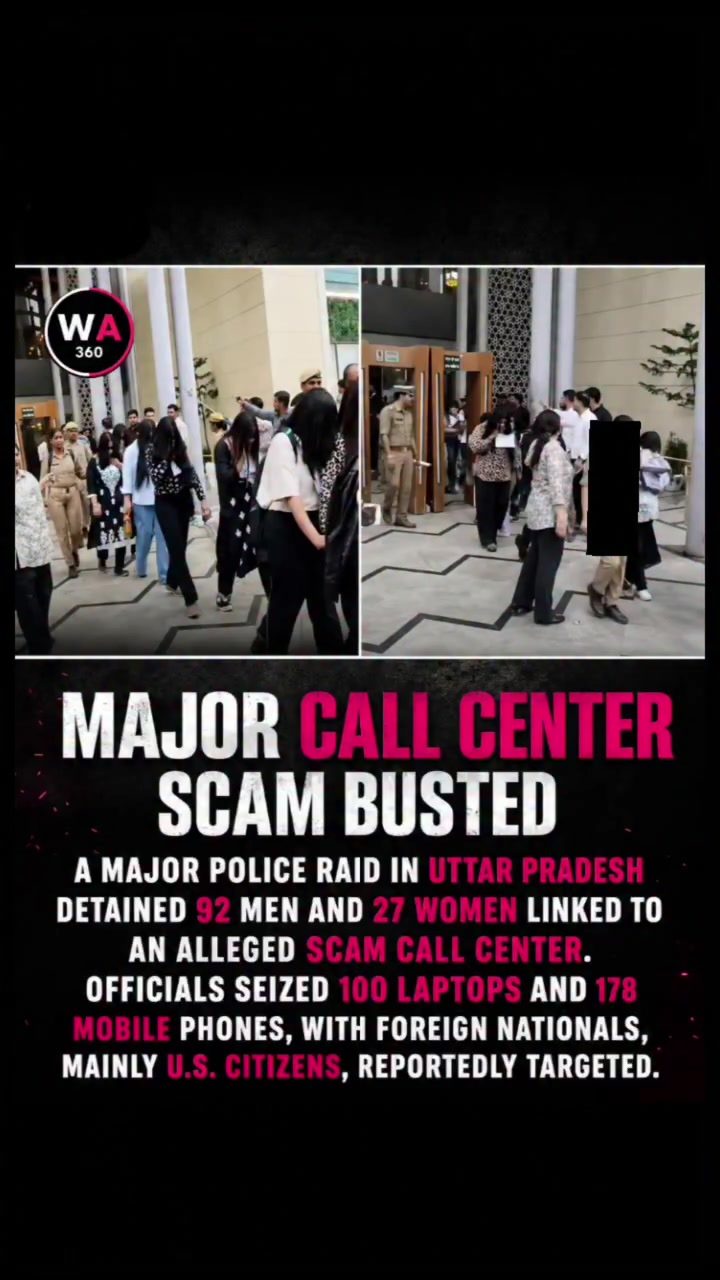 Uttar Pradesh Police Bust Major Call Center Scam Targeting U.S. Citizens
