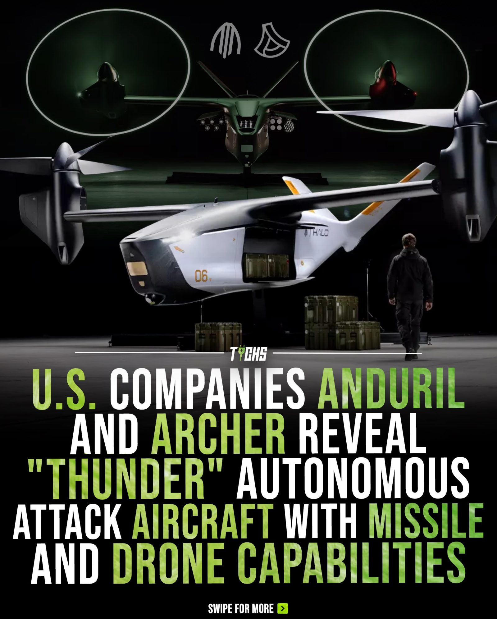 Anduril and Archer Unveil Autonomous Attack Aircraft Thunder