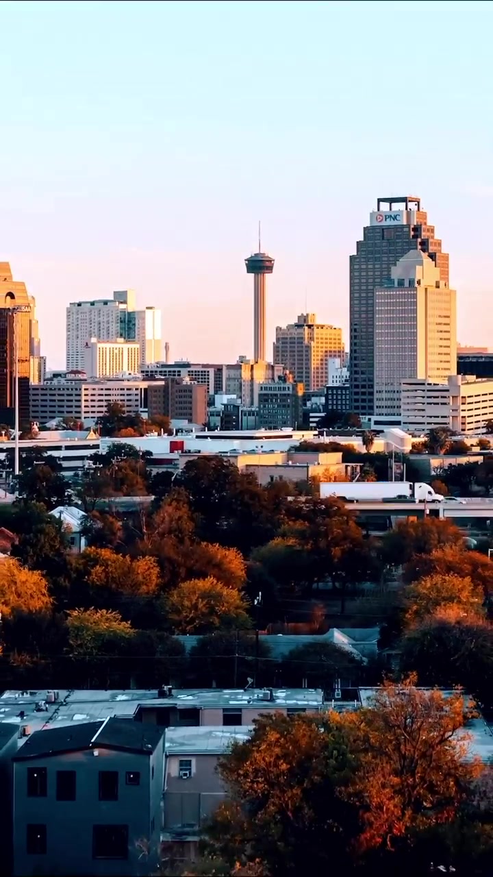 San Antonio Skyline at Sunset