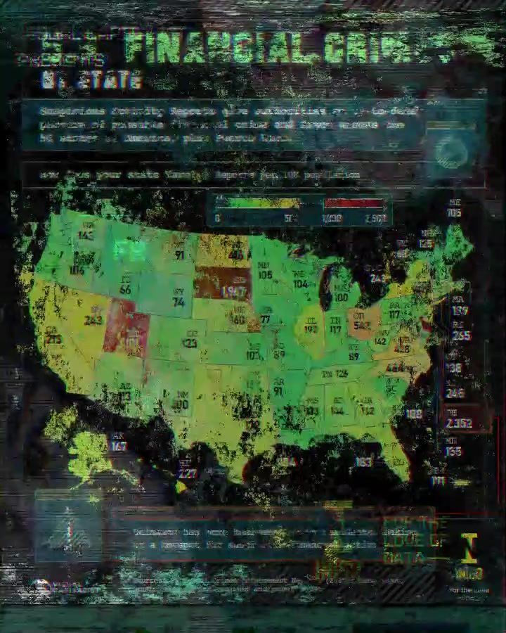 Exploring U.S. Financial Crime Hotspots: State-by-State Data