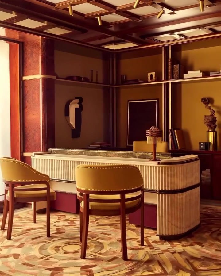 Elevate Your Bar Space with Curved Designs and Luxurious Touches