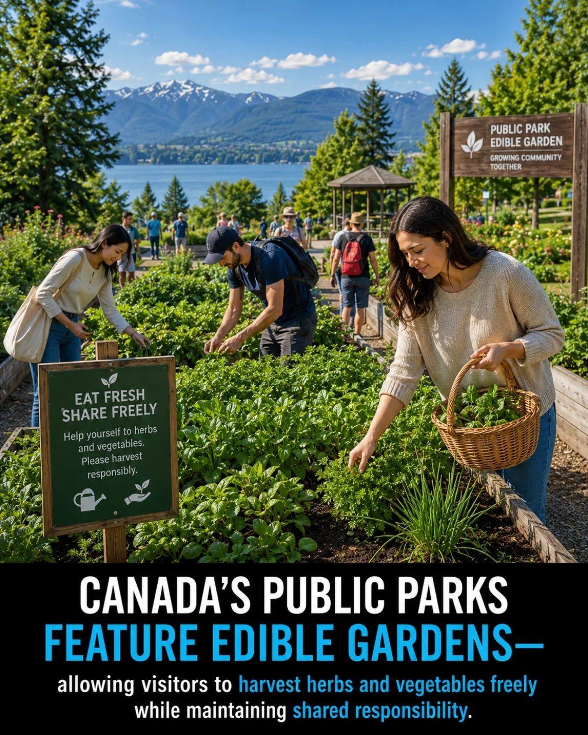 Harvesting Fresh Produce and Building Community in Canada's Public Gardens