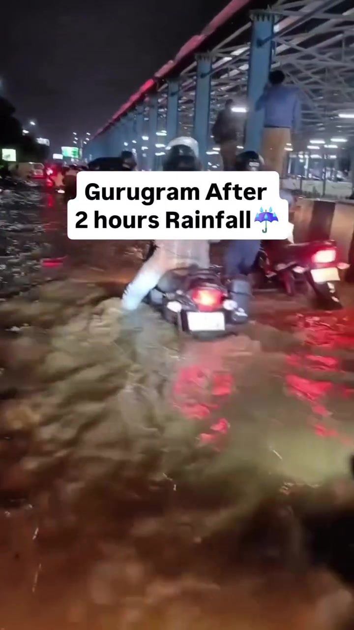 Gurugram's Heavy Rainfall Leads To Severe Flooding