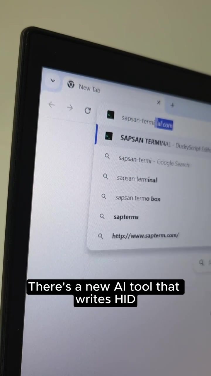 Sapsun Terminal Review: AI Streamlines HID Payload Creation