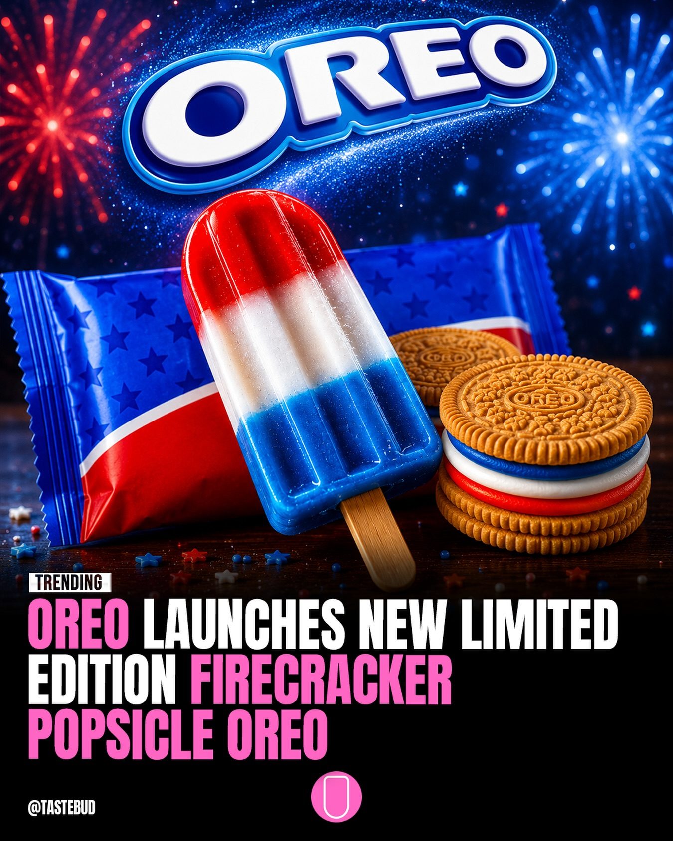 Oreo Unveils Firecracker Pop Popsicle for Summer