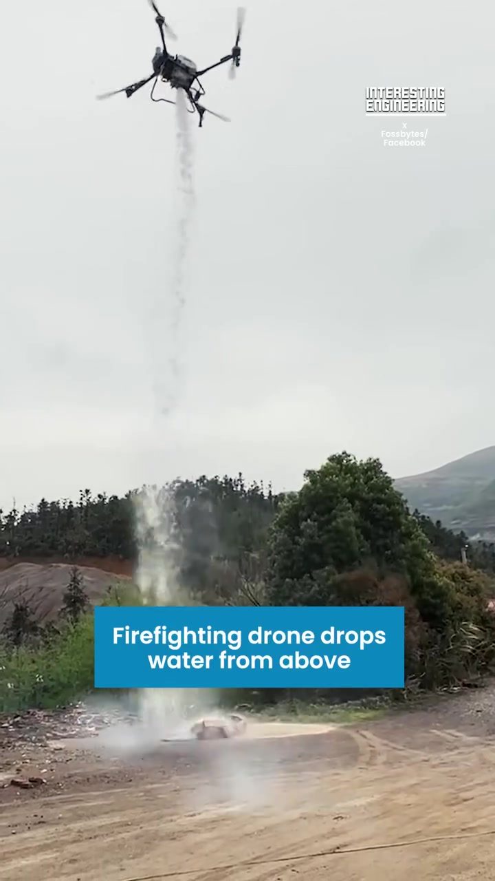 Fossbytes Shows Drone Fighting Wildfires in Dangerous Terrain