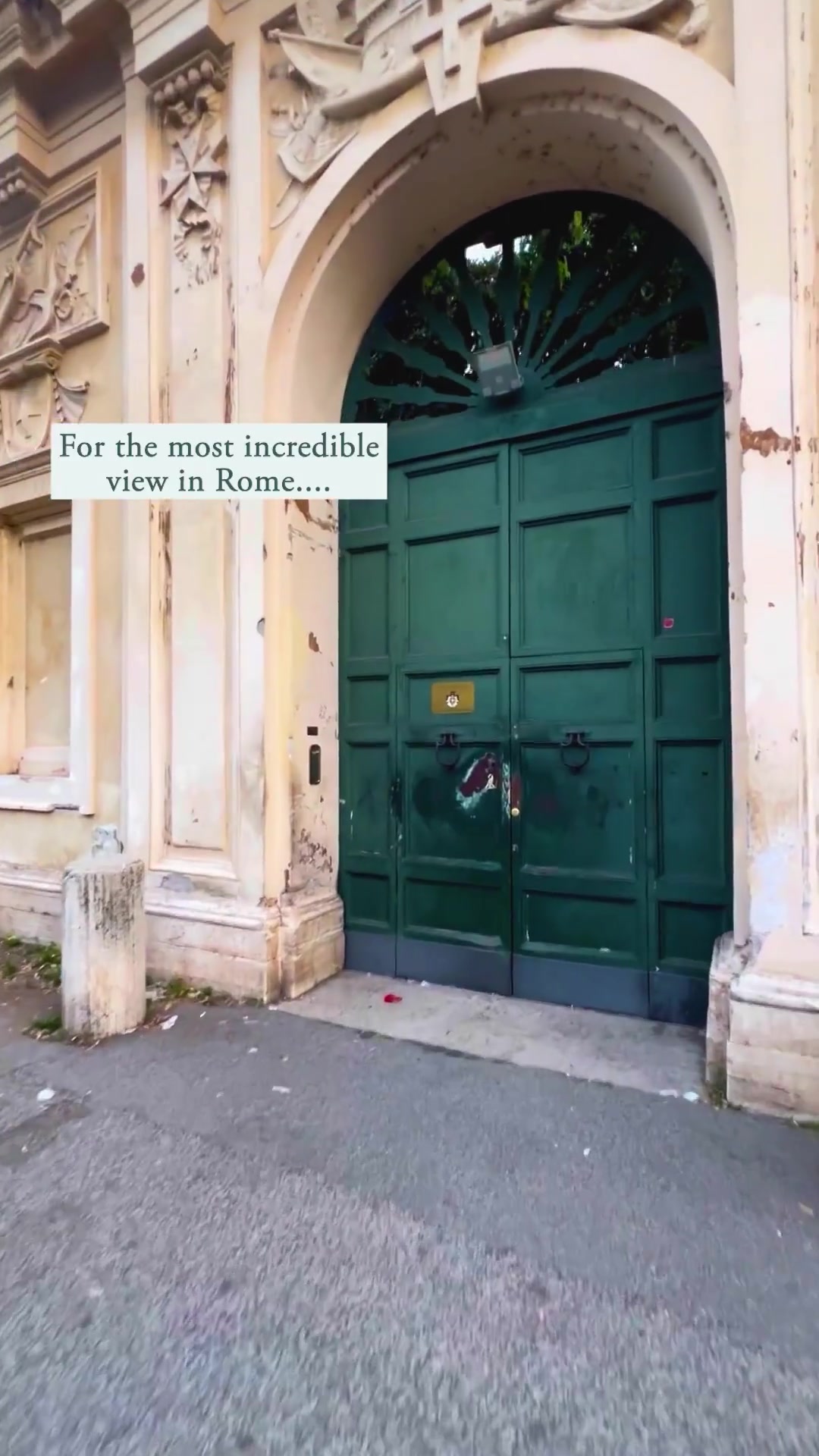 Rome's Hidden Keyhole View of St.