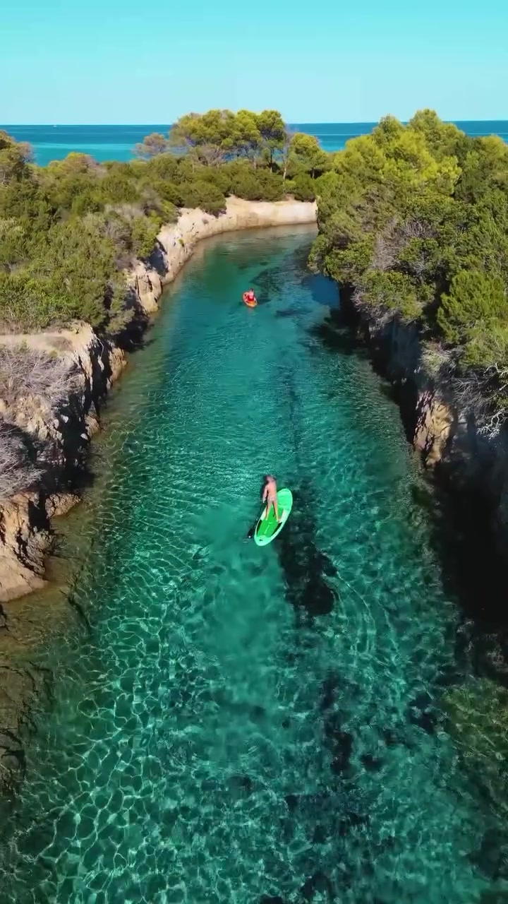 Paddleboarding in Stagno Sa Curcurica, Italy
