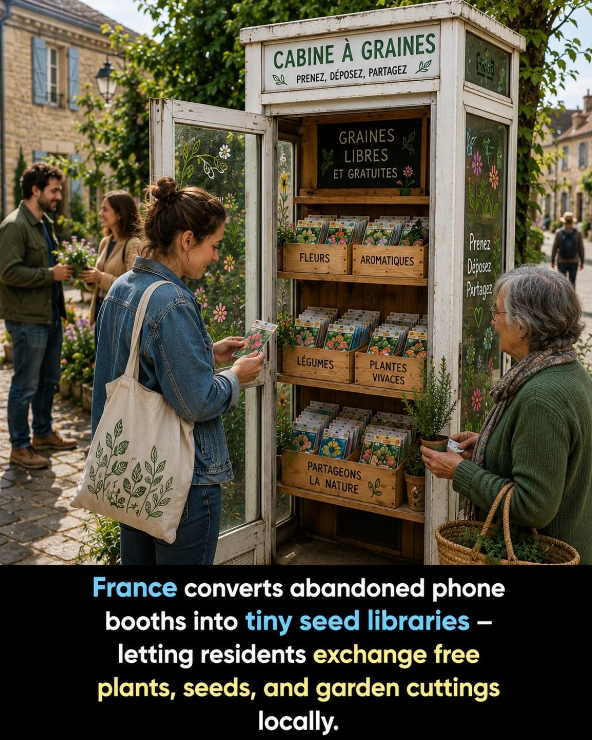 France's Abandoned Phone Booths Turned into Community Seed Libraries