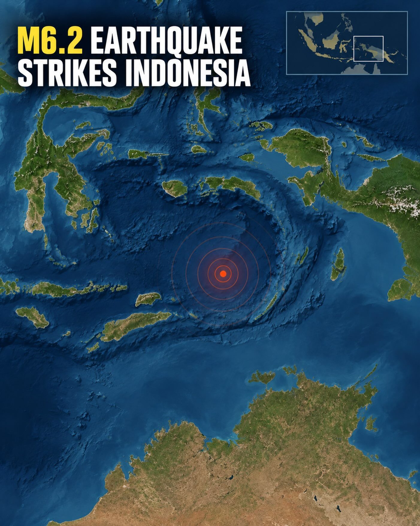 Indonesia Earthquake: 6.2 Magnitude Strikes