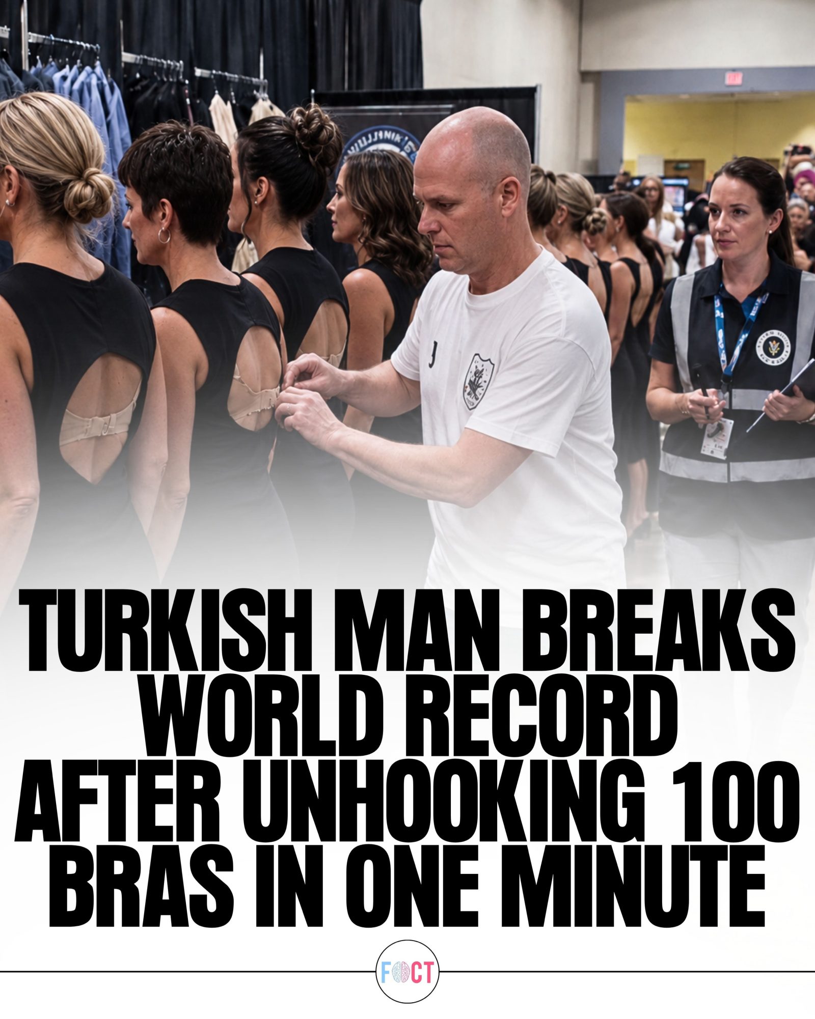 Turkish Man Sets World Record Unhooking 100 Bras in a Minute