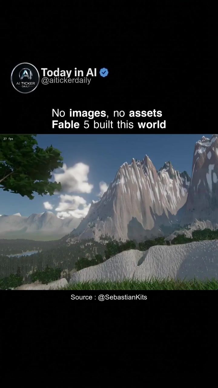 Fable 5: AI-Generated 4KM Forest World in Browser
