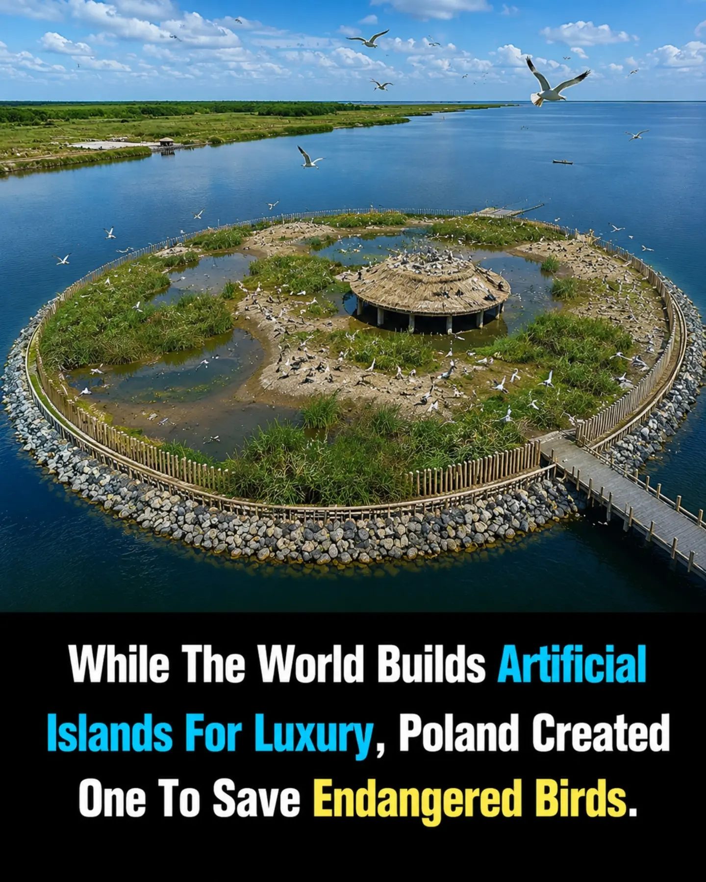 Poland's Unique Bird Sanctuary: An Artificial Island for Conservation