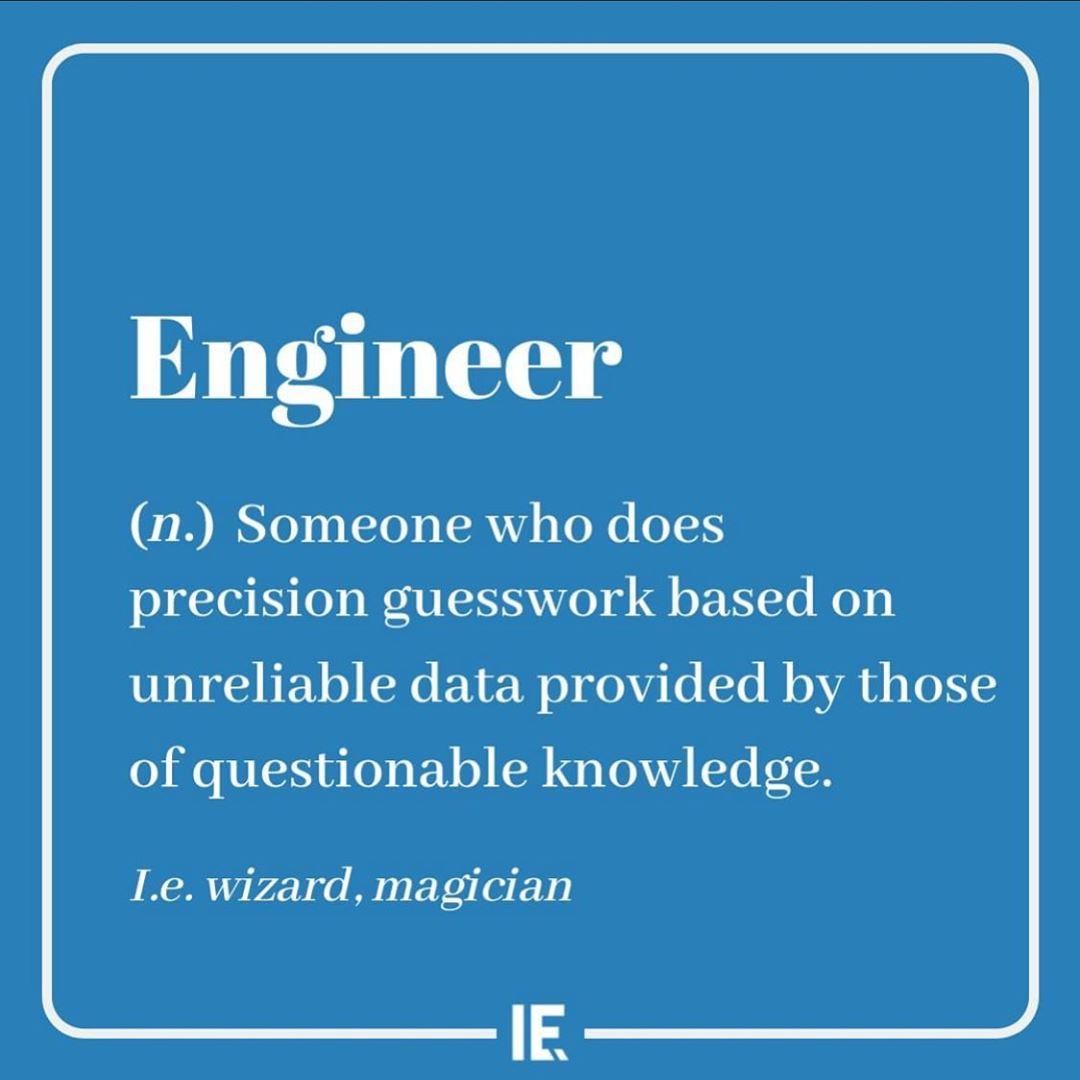 Humorously Defining Engineers