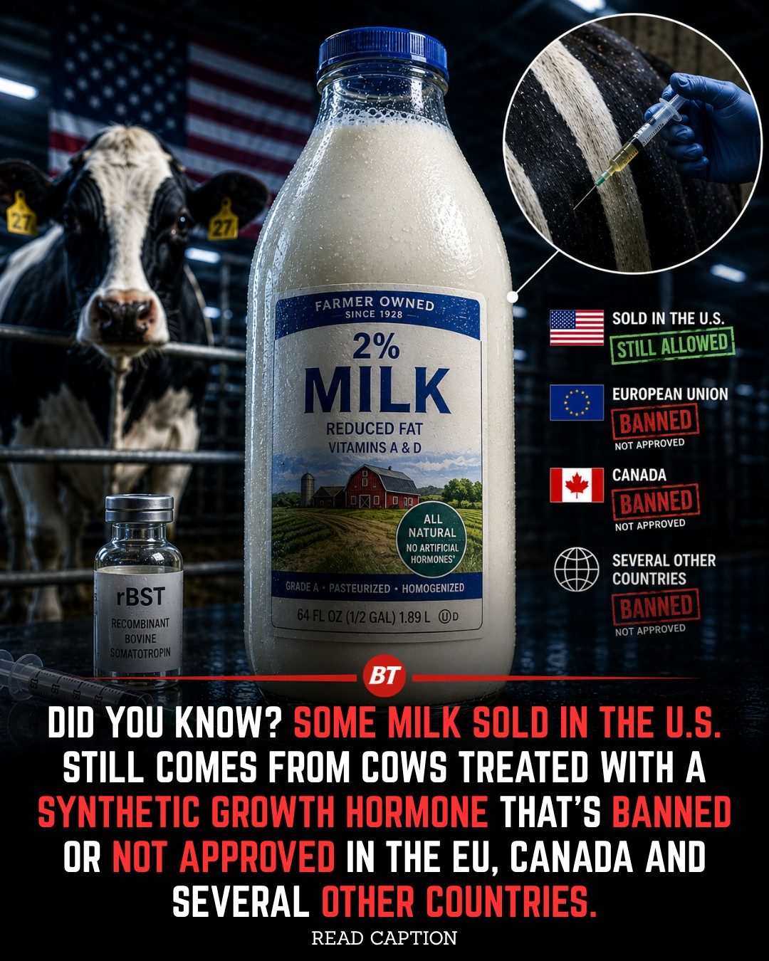 Why Some Milk Sold in the U.S. is Banned in Other Countries