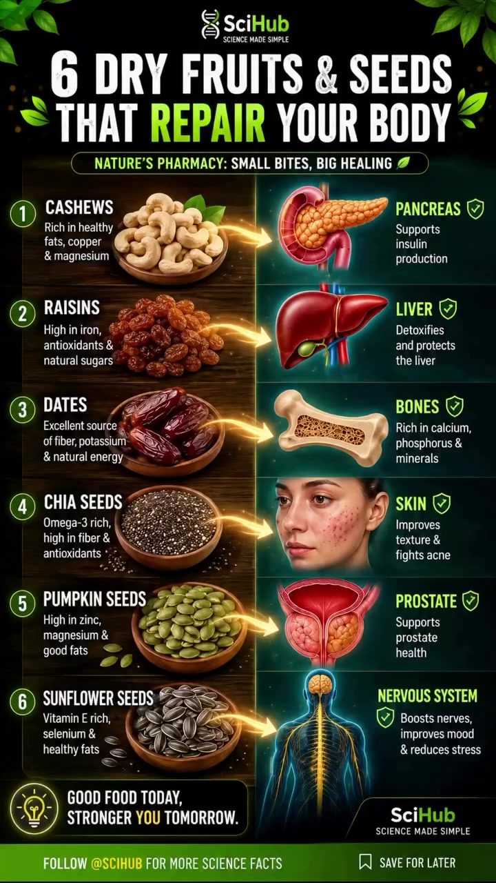 Top 6 Dry Fruits and Seeds for Targeted Body Support