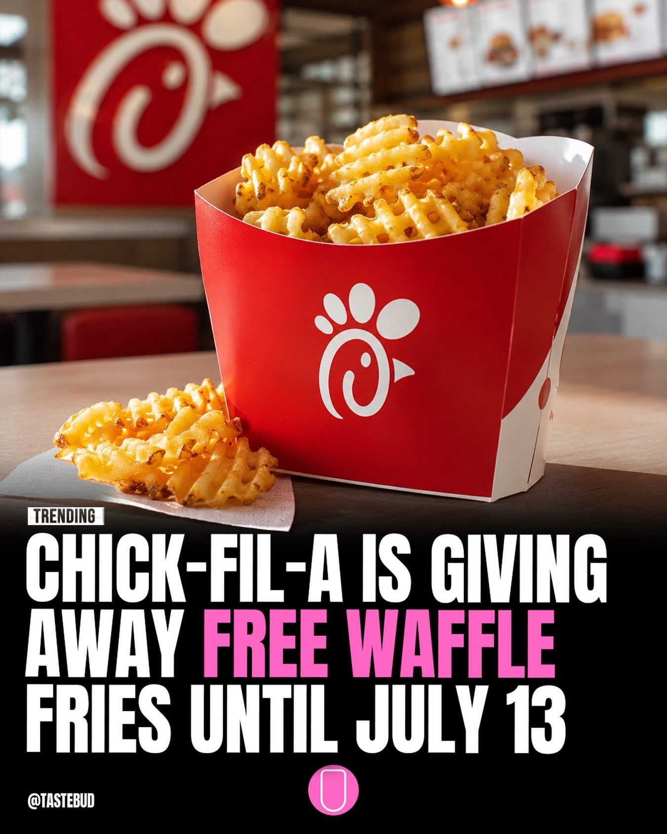 Chick-fil-A: Free Waffle Fries with In-App Game