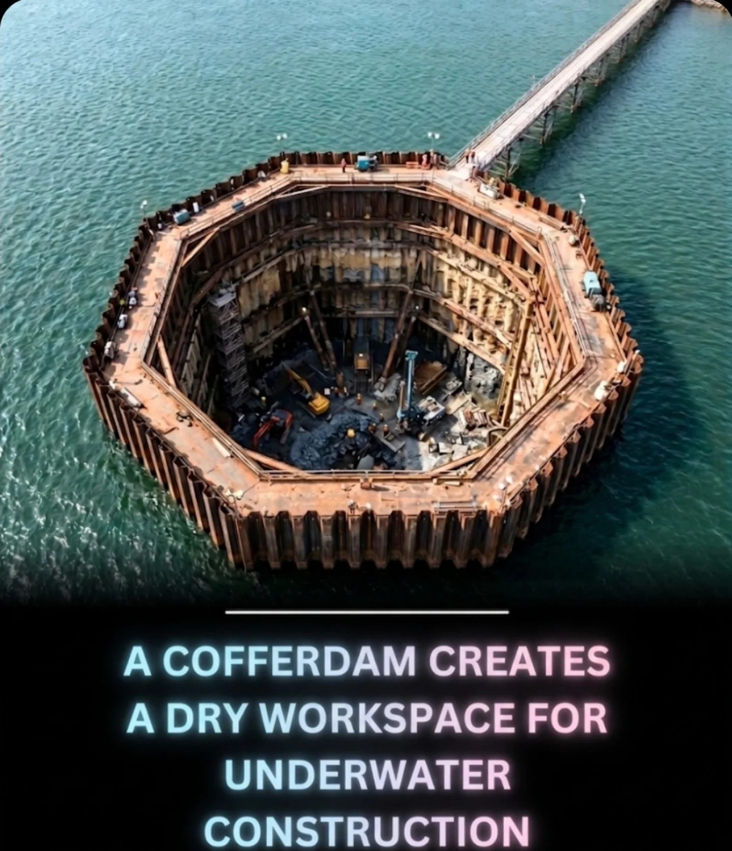 Underwater Construction: How Cofferdams Enable Dry Workspaces