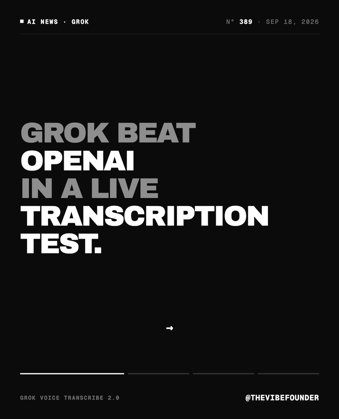 Grok Voice Transcribe 2.0: 30% Lower Error Rate