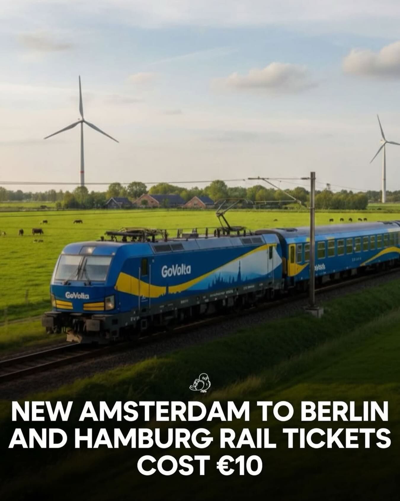 GoVolta's €10 Train Tickets: Amsterdam to Berlin & Hamburg