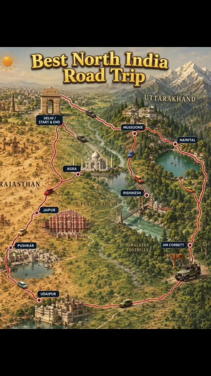 Top North India Road Trip Destinations