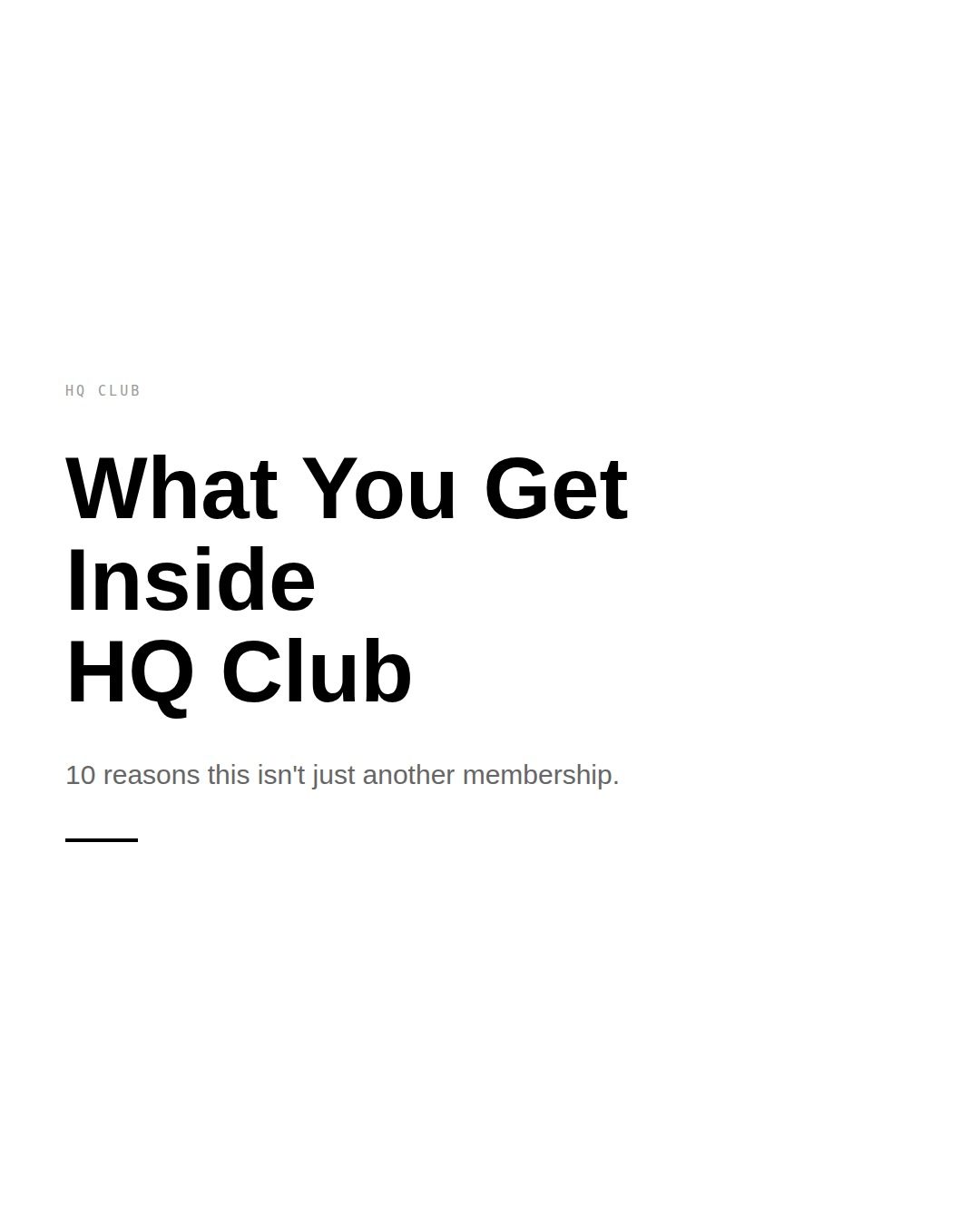HQ Club: Transform Your Performance Marketing with Clarity
