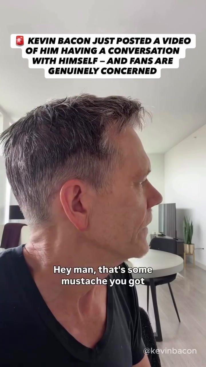 Kevin Bacon's Viral Mustache Talk: Fans React to His Self-Dialogue
