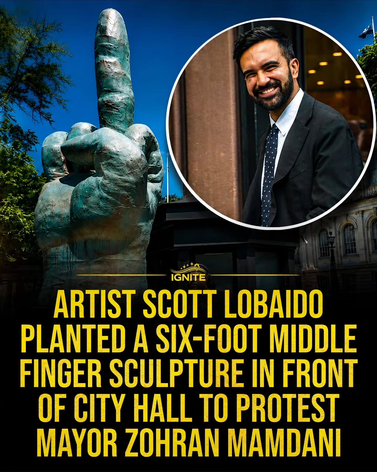 **Artist Scott Lobaito's Controversial Protest Sculpture**