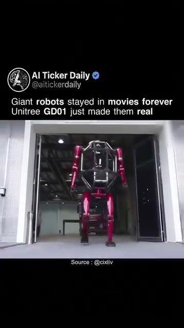 Unitree's GD01: Giant Robotics From Movies to Reality