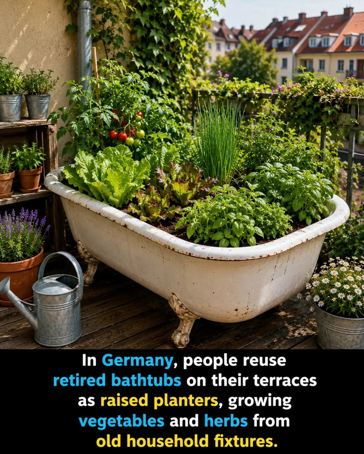 Unique Bathtub Gardens Blossom in Germany