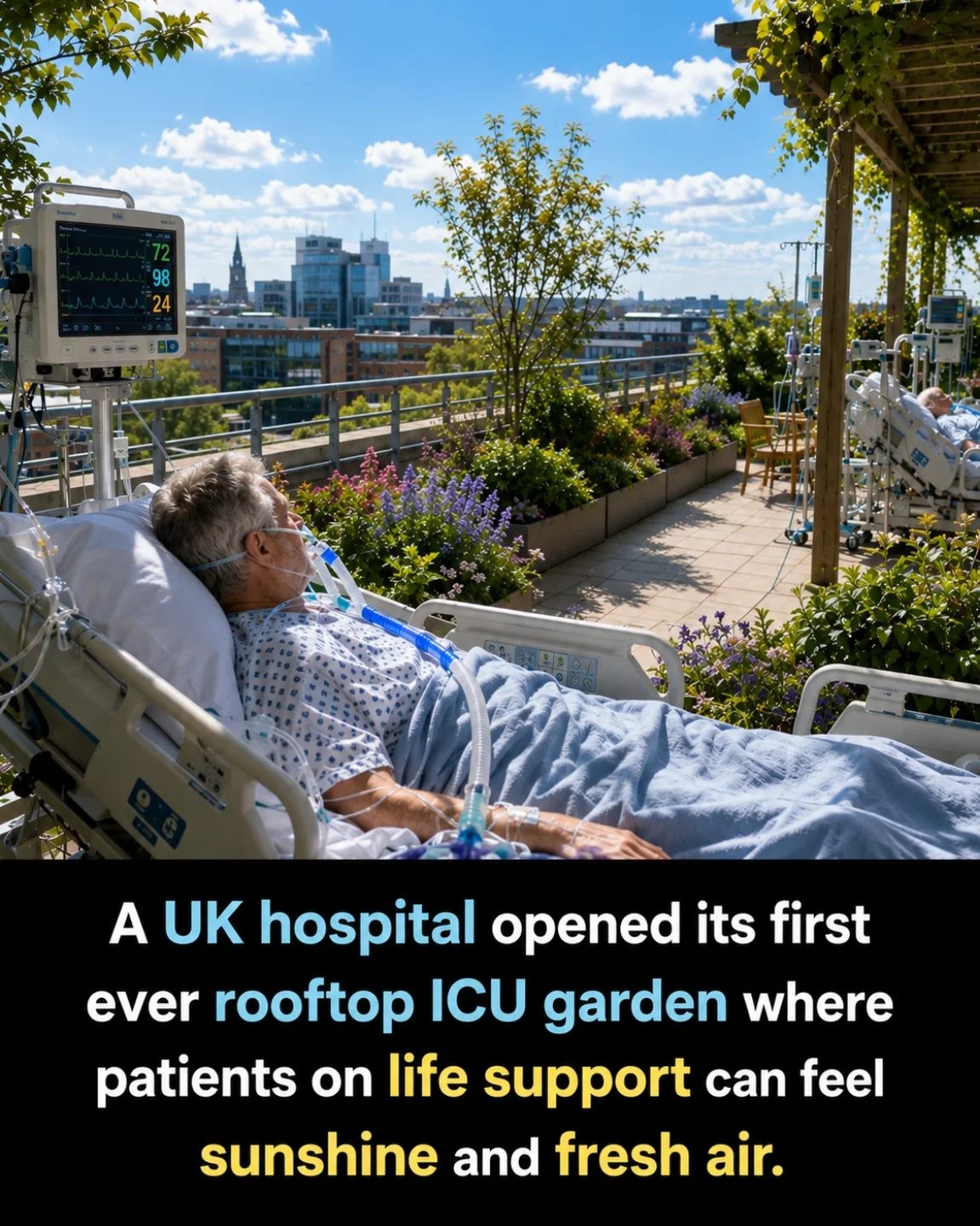 UK Hospital's Rooftop ICU Garden Brings Nature to Critical Care