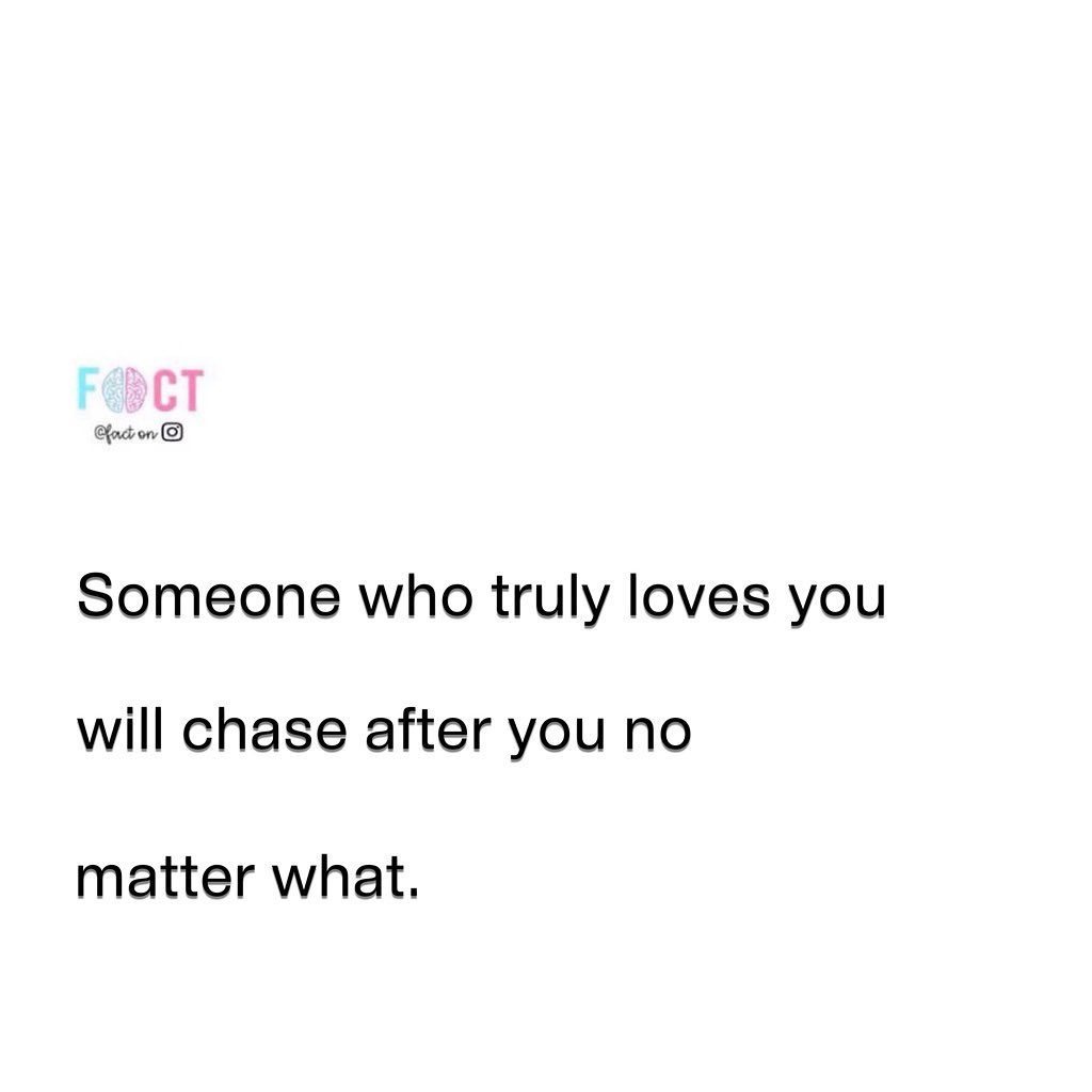 Is Someone Who Loves You Chasing After You?
