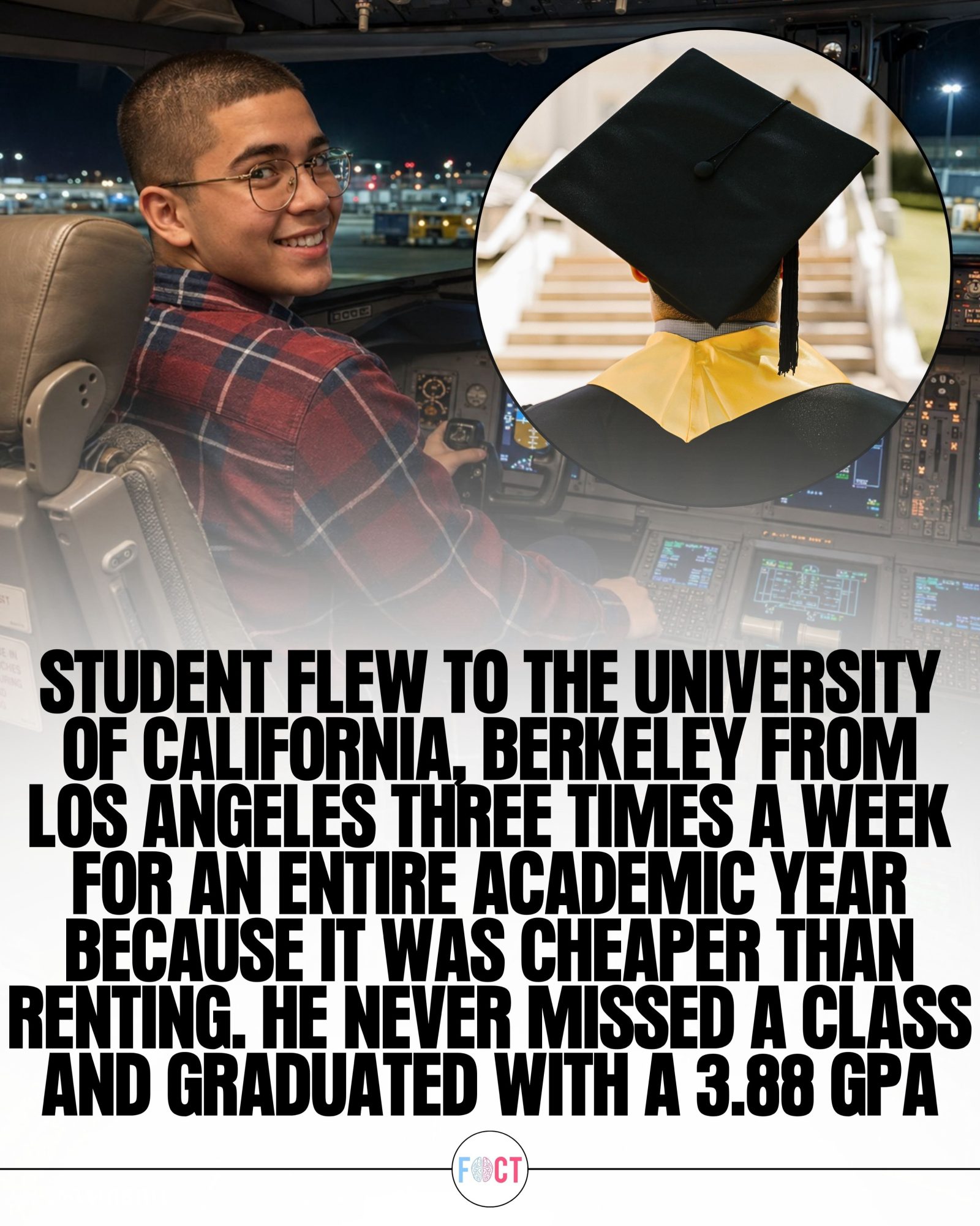 How One Student Saved on Rent by Flying to School Three Times a Week