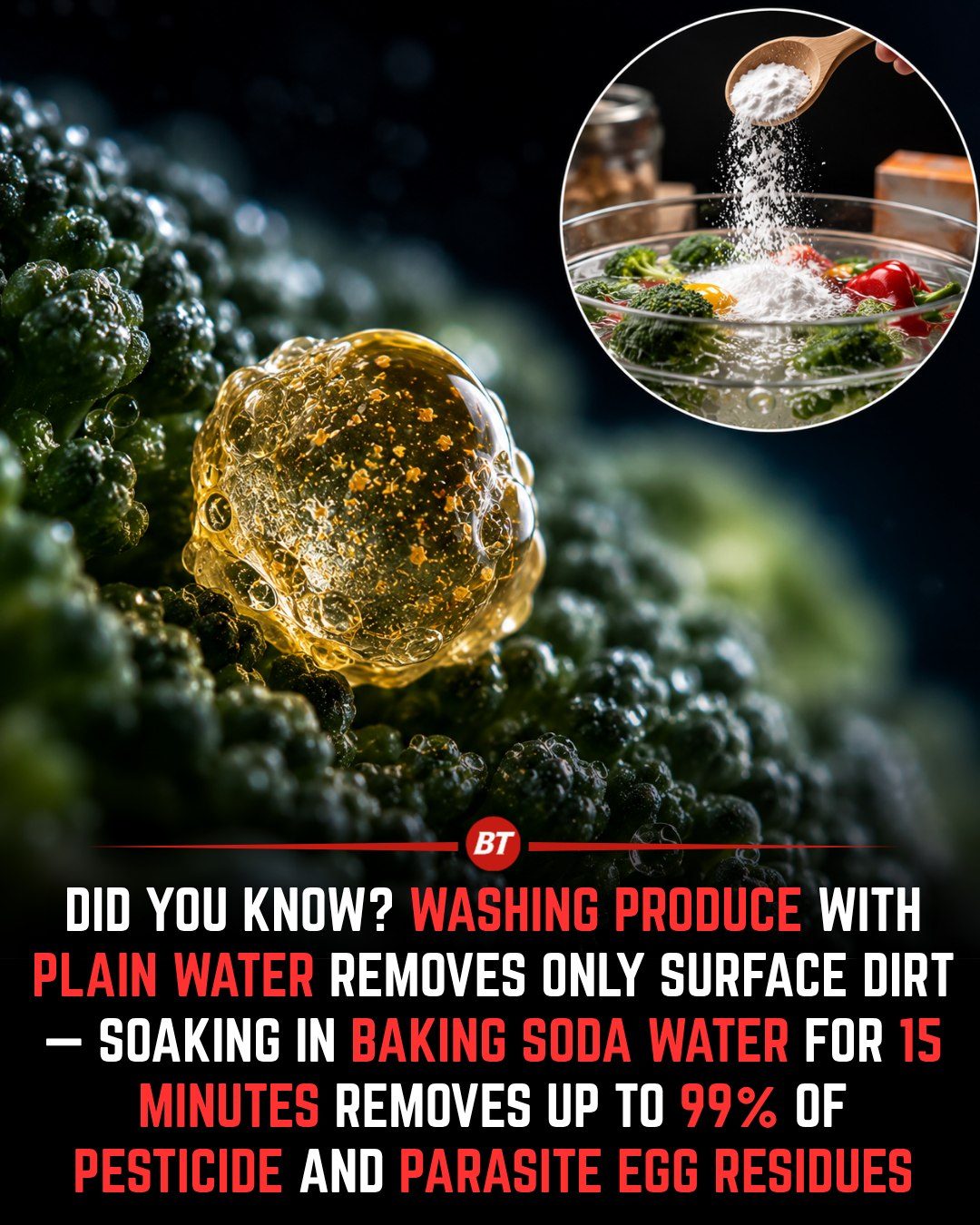 Baking Soda Soak: Better Produce Washing for Pesticide Reduction