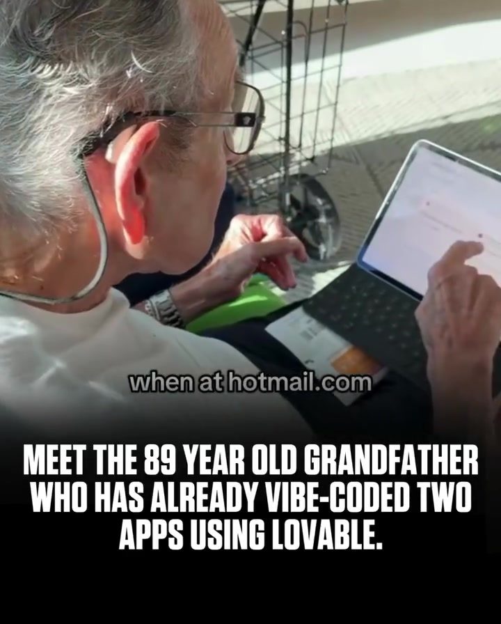 89-Year-Old Grandfather's Vibe Coding Journey with Lovable
