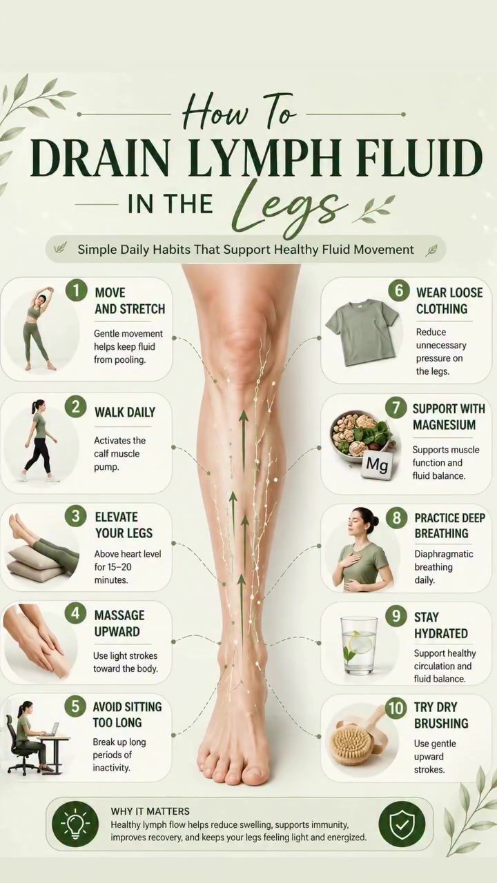 10 Simple Habits to Improve Lymphatic Flow in Your Legs