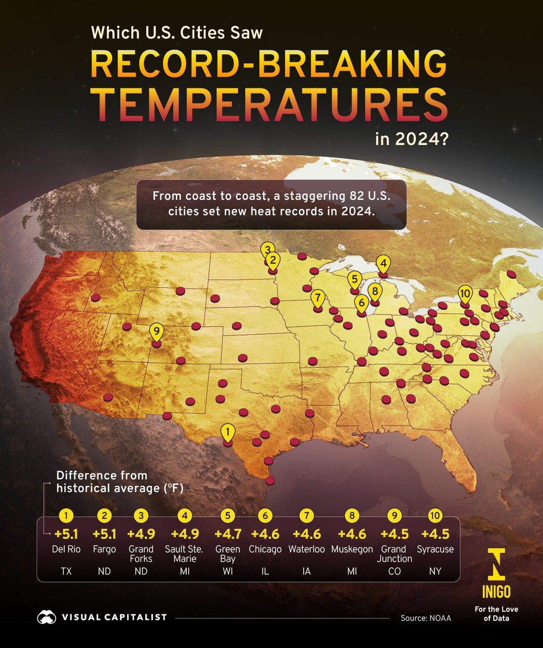 Heat Records Broken: 82 U.S. Cities in 2024