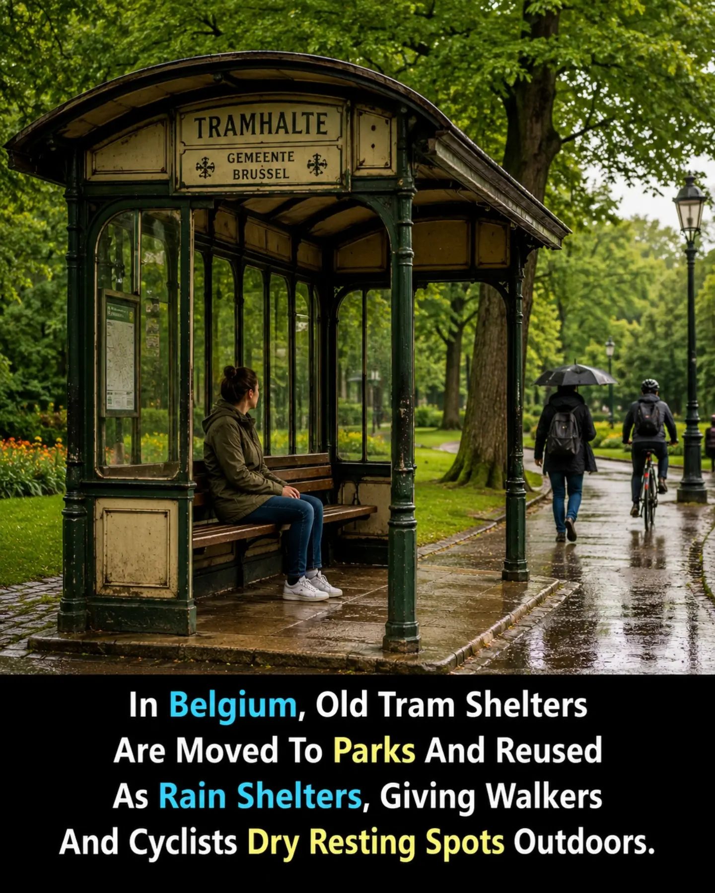 Reactivating Old Tram Shelters: Belgium's Green Urban Solution